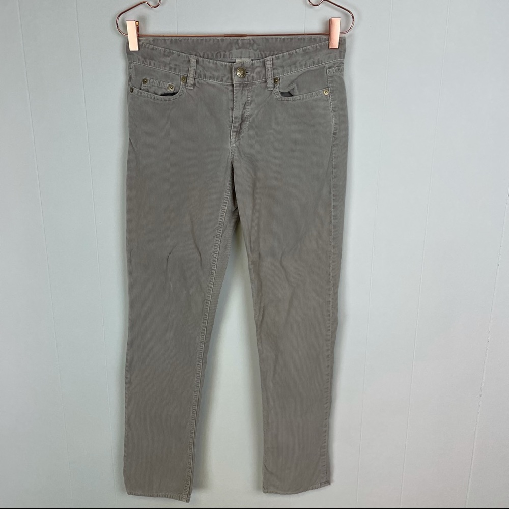 J.Crew Light Grey City Fit Corduroy Pants 26 Short - Picture 1 of 8